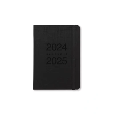 Imagen de Letts of London Memo A6 académico 2024/2025 día por página con agenda de citas, color negro