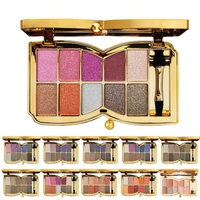 Imagen de 10 Colors Sparkle Shimmer Eyeshadow Palette, Glitter Professional Makeup Palette (07#)