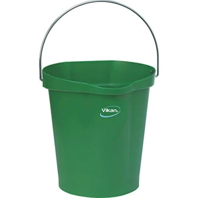 Imagen de Cubo Vikan verde, 12 L, Adecuado para Ganadería
