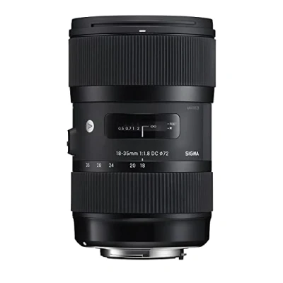 Imagen de Sigma 18 35mm f/1.8 DC HSM Objetivo para Canon (distancia focal 35mm, apertura 16, diámetro: 72mm) color negro