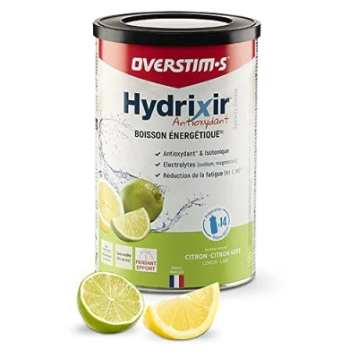 Imagen de OVERSTIM.s Hydrixir Antioxidante (600 G) Limón Verde Bebida Energética Para El Deporte 600 g