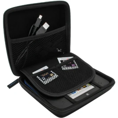Imagen de iGadgitz U2702 EVA Funda Rígida de Viaje Compatible con Nintendo 2DS Negro