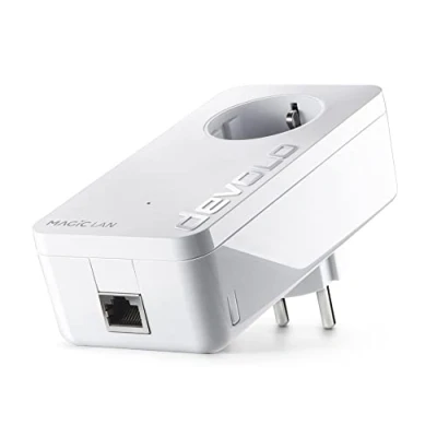 Imagen de devolo adaptador de extensión LAN 8410 Magic 1, Powerline, hasta 1200 Mbit/s, ideal para oficinas domésticas, 1 conexión Gigabit, dLAN 2.0, blanco