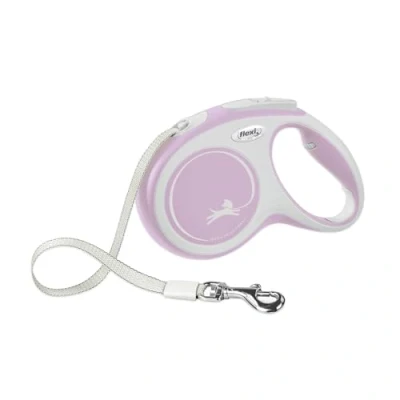 Imagen de FLEXI New Comfort Correa retráctil para Perros de hasta 25 kg, 4,9 m, tamaño Mediano, Rosa/Rosa