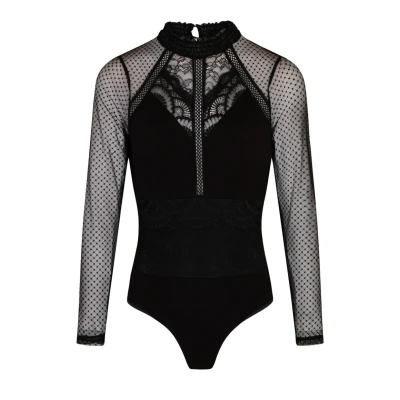 Imagen de Morgan Dobby SPOT Camiseta de manga larga, Mujer, Talla: Small, Noir