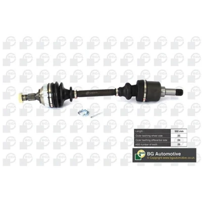 Imagen de BGA DS1414LA Árbol de transmisión Eje delantero, izquierda 592 CITROËN: Berlingo / First I Furgón, Xsara Familiar