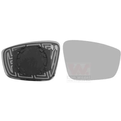 Imagen de VAN WEZEL 7617838 Cristal de Espejo derecha SKODA: Rapid Spaceback, Fabia III Hatchback, SEAT: Toledo 4