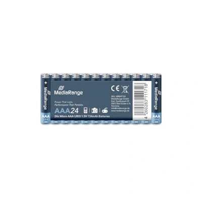 Imagen de MediaRange MRBAT103 Pilas de 1,5V LR03 Alkaline AAA, Negro