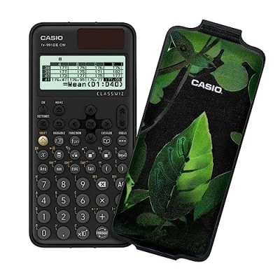 Imagen de Casio FX 991DE CW ClassWiz Calculadora científica técnica con Art Case Leaf, menú alemán (edición Limitada)