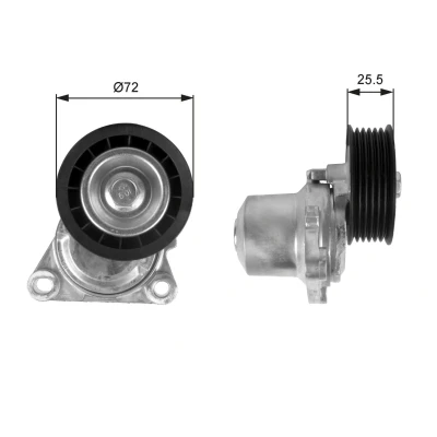 Imagen de GATES FleetRunner Micro V Kit T38408 Polea Tensora MAZDA: 6 Berlina, Hatchback, 3 FORD: FIESTA 5