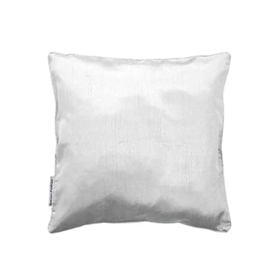 Imagen de Douceur d&#039;Intérieur Funda de cojín + Estampado Shantung Uni Shana poliéster, 40 x cm., Blanco, 40x1x40 cm