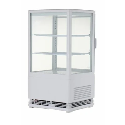 Imagen de METRO Professional Vitrina Refrigerada GGC2058, 42.8 x 38.6 81 cm, 58 L, 2 Estantes Ajustables, Iluminación LED, Blanco