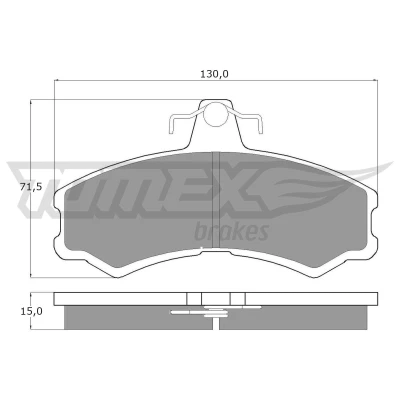 Imagen de TOMEX brakes TX 10 45 Juego de pastillas freno Eje delantero excl. contacto avisador desgaste SANTANA: PS10 / Anibal SUV