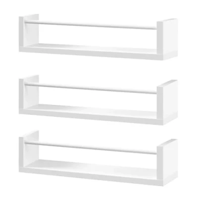 Imagen de WOLTU Estanteria de Pared para Libros Infantiles, Libreria Infantil Montada en con 3 Estantes, Montessori Habitación y Jardin Infancia, Forma Nube, Blanco, RG9508ws