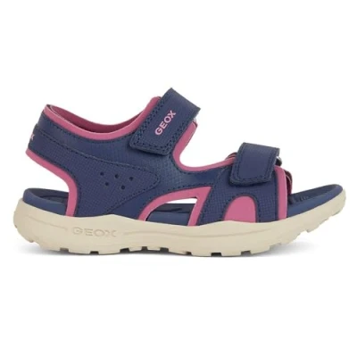 Imagen de Geox J Vaniett Girl A, Sandalia, Azul Marino, Fucsia, 38 EU