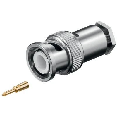 Imagen de 10 Conectores BNC con conexión roscada, para Cable RG 58/U