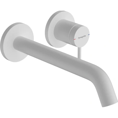 Imagen de hansgrohe Tecturis S grifo lavabo empotrado con desagüe, monomando 22,5 cm, mezclador ahorro de agua (EcoSmart+), blanco mate, 73351700
