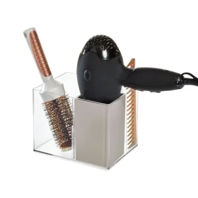 Imagen de iDesign The Home Edit Series, Organizador para el pelo con 3 compartimentos, Silicona y plástico reciclado