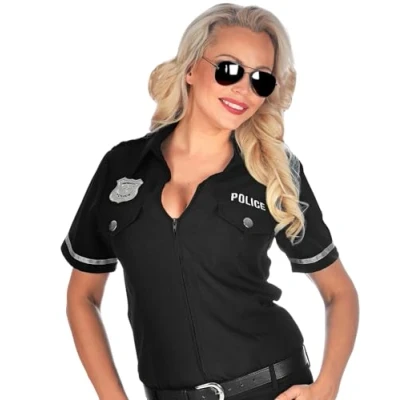 Imagen de Widmann Blusa de policías, color negro, S M (09051) , color/modelo surtido