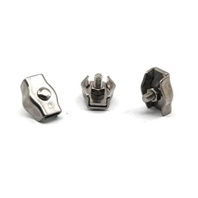 Imagen de Clip de cuerda alambre acero inoxidable 304, abrazadera única M3, paquete 20 unidades