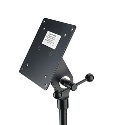 Imagen de K&amp;M 19685 Adaptador de monitor, negro para montar pequeñas pantallas LCD/LED en soportes micrófono