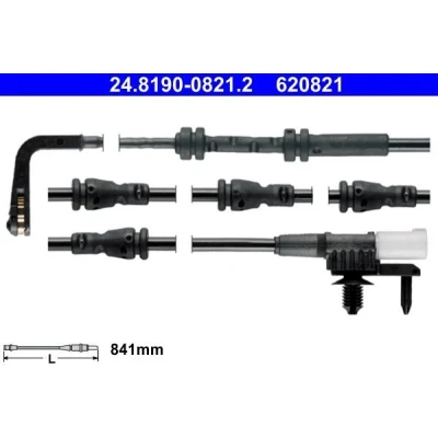 Imagen de ATE 24.8190 0821.2 Sensor de Desgaste Pastillas Frenos LAND ROVER: Discovery Sport, Range Rover Evoque