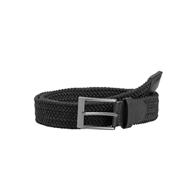 Imagen de Redbridge cinturón elástico para hombre y mujer trenzado unisex, Negro , 110 cm