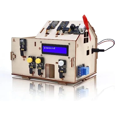 Imagen de KEYESTUDIO Smart Home IoT Kit for Arduino IDE UN0 R3, Electronics Automation Toys to Learning Mechanical Building, Electrical Engineering, Code Educational Coding Kids Teens Adults