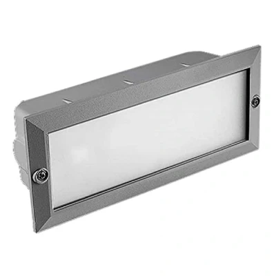 Imagen de FORLIGHT Empotrable De Pared Ip44 Tamesis E27 60W Gris 1055Lm