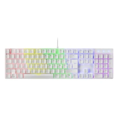 Imagen de Mars Gaming MK422 Blanco, Teclado Mecánico RGB, Antighosting, Switch Rojo, Idioma Francés