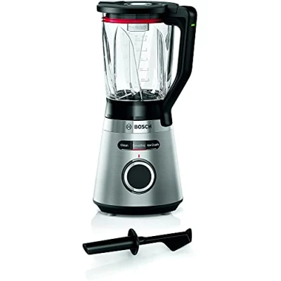 Imagen de Batidora de vaso Bosch MMB6382M, 1200 W, 1.5 l, 30.000 rpm, Jarra cristal, Inox