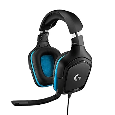 Imagen de Logitech G432 Auriculares Gaming con Cable, Sonido 7.1 Surround, DTS Headphone:X 2.0, Transductores 50mm, USB y Jack Audio 3, 5mm, Microfóno Volteable, Peso Ligero (Reacondicionado)