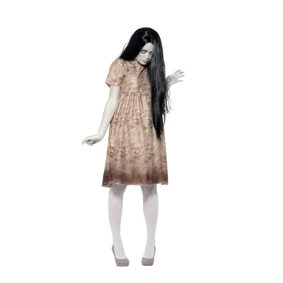 Imagen de Smiffys Disfraz espíritu malvado, Gris, con vestido putrefacto &amp; peluca