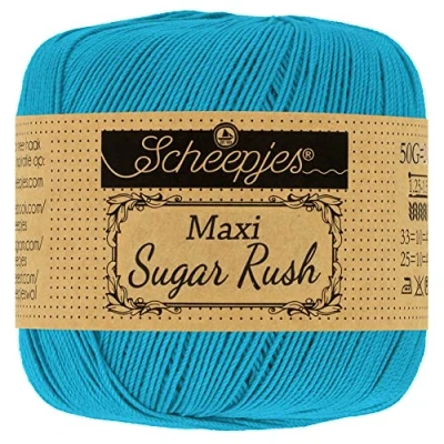 Imagen de Scheepjes 146 Vívido Azul Maxi Sugar Rush Hilo 1x50g