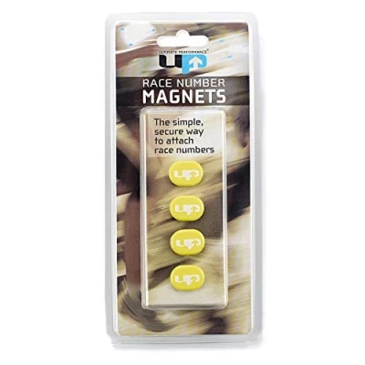 Imagen de Ultimate Performance Race Number Magnets Imanes Porta Dorsal, Unisex Adulto, Amarillo, Talla única
