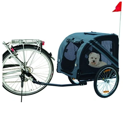 Imagen de Karlie 31605 Doggy Liner Economy Remolque para Bicicleta, 125 x 95 72 cm, Gris y Negro