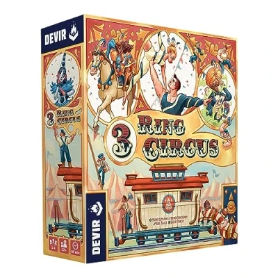 Imagen de Devir 3 Ring Circus, Juego de Mesa, Mesa Estrategia, con Amigos (BGCIRML)