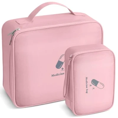Imagen de AiQInu Botiquin Vacio Viaje, 2 Piezas Botiquín de Primeros Auxilios Vacio, Impermeable Gran Capacidad Médico Vacío, Bolsa Emergencia para Hogar, Oficina, Airelibre