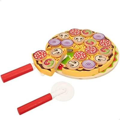Imagen de WOOMAX Set pizza madera autoadhesiva (49334)