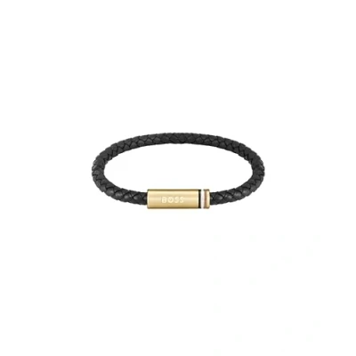 Imagen de BOSS ARES Single Pulsera black/goldcoloured, Hombre, Talla: One Size, Black/gold coloured
