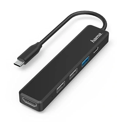 Imagen de Hub USB ‎Hama 00200117, 5 Gbps, puertos, Universal, Negro