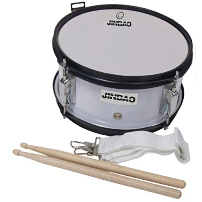 Imagen de ROCKSTAR Caja de Marcha Iniciación en Madera afinable 1055H 5433 Tambor Incluye Correa y Baquetas, Instrumento Musical Percusión, Parche bordonero. 26cm Diámetro 13cm Altura