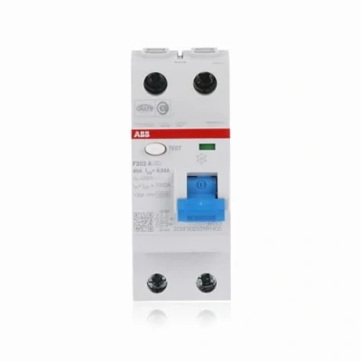 Imagen de Abb F202A 40 / 0,03 interruptor de circuito corriente residual, 4 polos