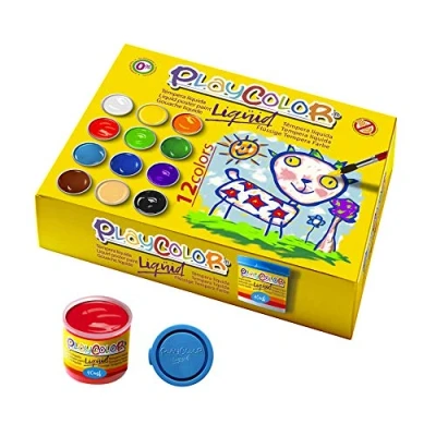 Imagen de Playcolor Liqüid Basic 40ml Pintura Tempera 12 Colores sutidos 19941
