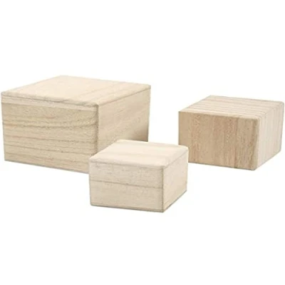 Imagen de Creativ Empress Wood Juego de 3 Cubos Madera (5 6 8 cm)