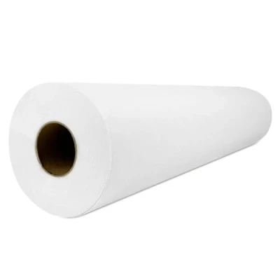 Imagen de Papel Camilla Fiselina Extrasuave Precortado a 40 cm Rollos de Fabricados en Poliéster y Celulosa (Blanco, 1 Rollo)