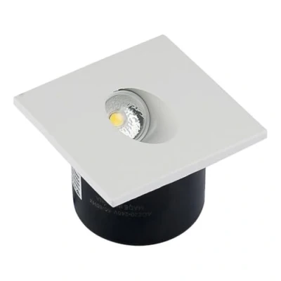 Imagen de Foco LED empotrable cuadrado 3 W, Cob Vt 1109Sq blanco natural 4500 K