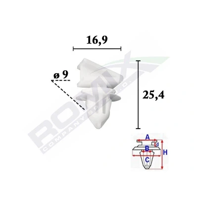 Imagen de ROMIX C70617 Clip, listón