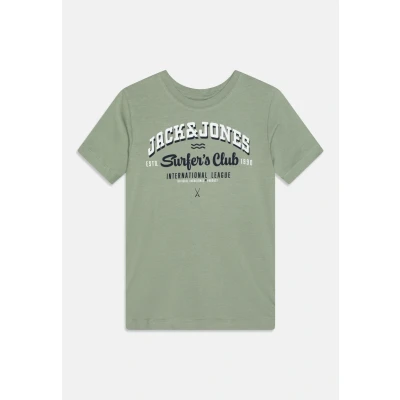 Imagen de Jack &amp; Jones Junior Jjelogo TEE Oneck JNR Camiseta estampada para niños, Talla: 12a, Iceberg green