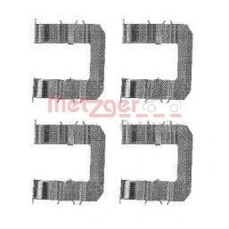 Imagen de METZGER 109 1735 Kit de accesorios, pastillas frenos